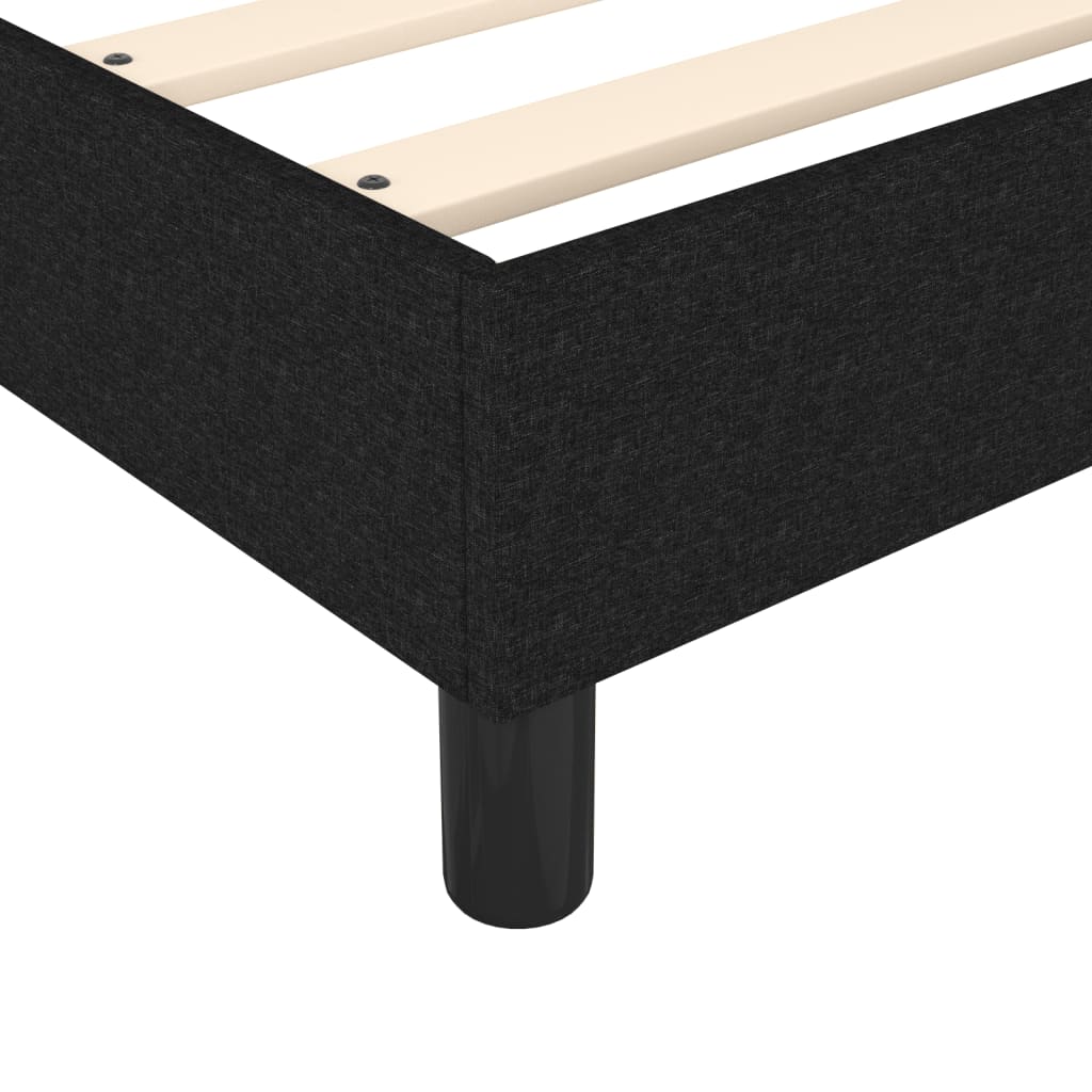 Vidaxl Bed Frame Without Mattress, Black, 160X200 Cm, Upholstered