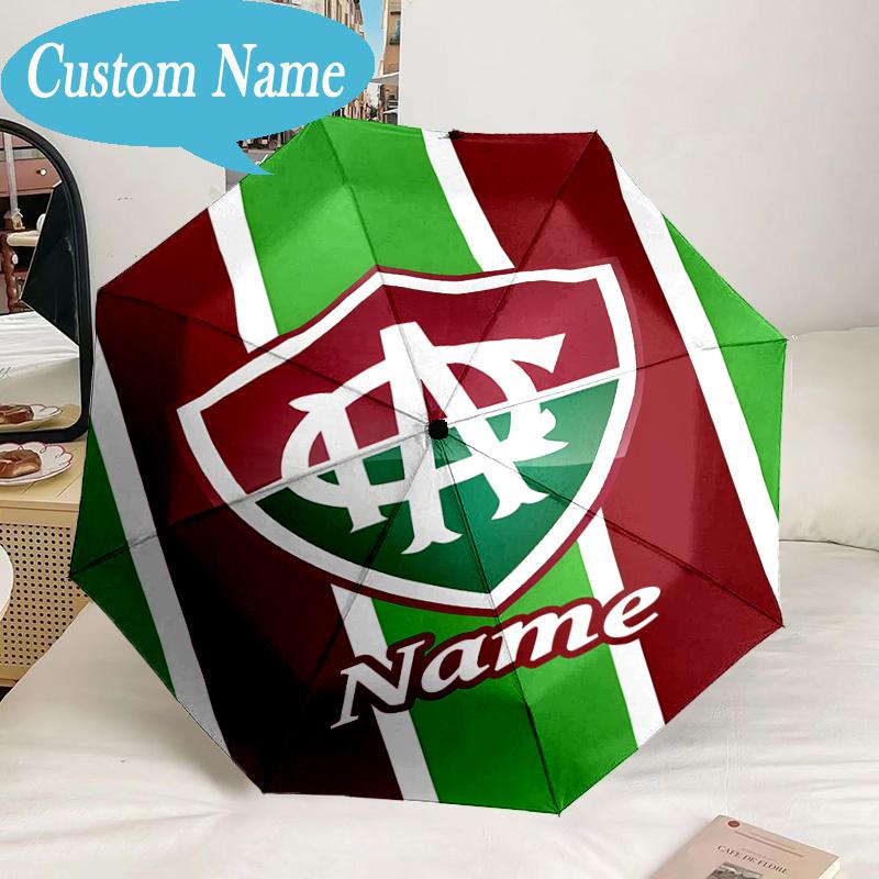 Custom Name Umbrella Green Shield America Design Umbrella 8-Frame for Travel, Camping, Casual Lightweight Portable, Essential for Family Gifts