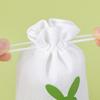 10PCS Bunny Pattern Easter Candy Bags Reusable Eco-Friendly Rabbit Candy Bags Festival Decorative Gift Packaging Bags