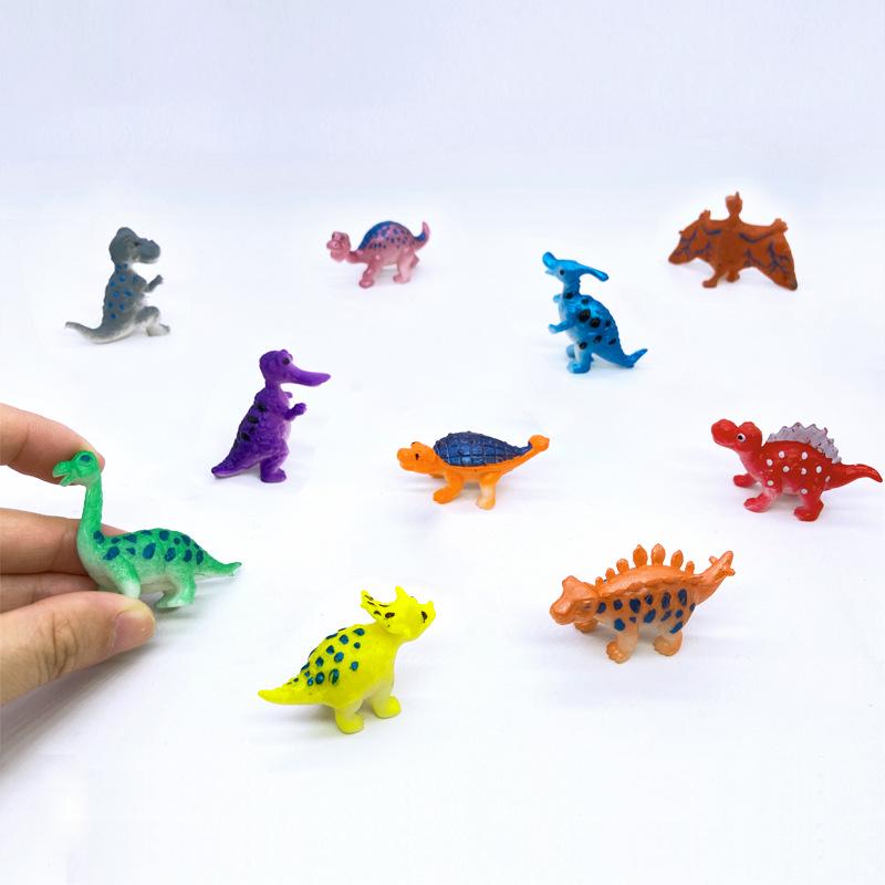 "1-9 inch Plastic Animal & Dinosaur Model Toy Set"