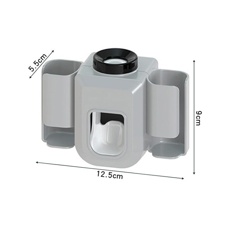 Nástěnný automatický dávkovač zubní pasty Držák na zubní kartáčky Koupelnový děrovač Multifunkční elektrický držák na zubní kartáčky zdarma