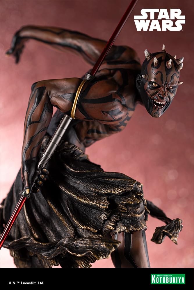 KOTOBUKIYA Star Menace ARTFX Darth Maul Night Brother scale PVC painted simple assembly figure Wars/Phantom 1/7