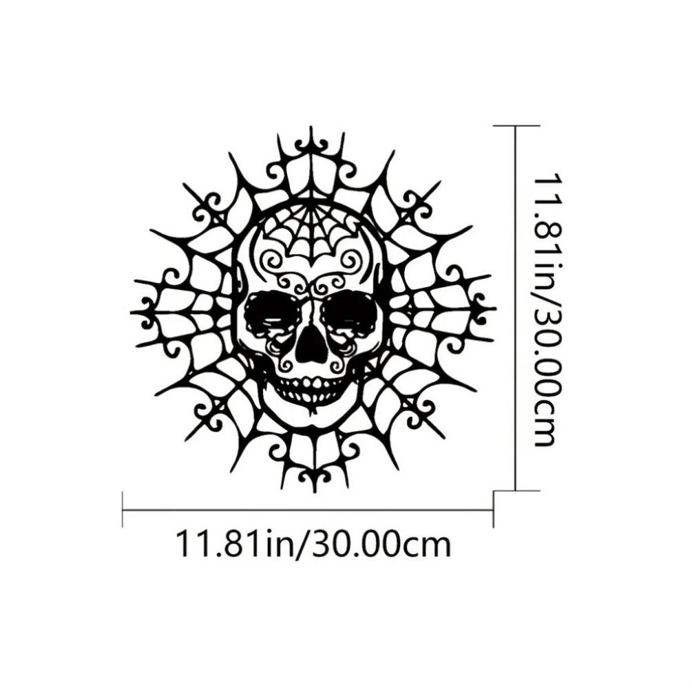 Metal Skull Wall Decor Modern Gothic Art Teen Room Decor TY3243 чёрный