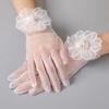White Mesh Breathable Fairy Pearl Gloves For Women Wedding Dress Accessories Studio Po Gloves Birthday Pography Props