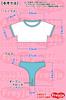 Perforated Gym 3 Piece Athletic Cosplay [SC Freya] Bloomers, Clothes, Pasties, Set, Clothes, (Blue)