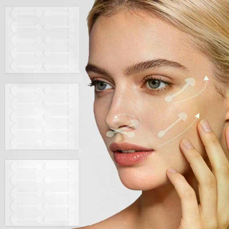10/20/30 Sheets Nasal Stickers Nasal Wing Patches Dumbbell Nose Wing Stickers Shrink The Nostrils Shaper Face Care Tool