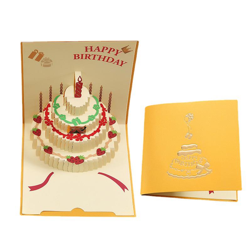 3D Pop-up Birthday Card with Lights & Music