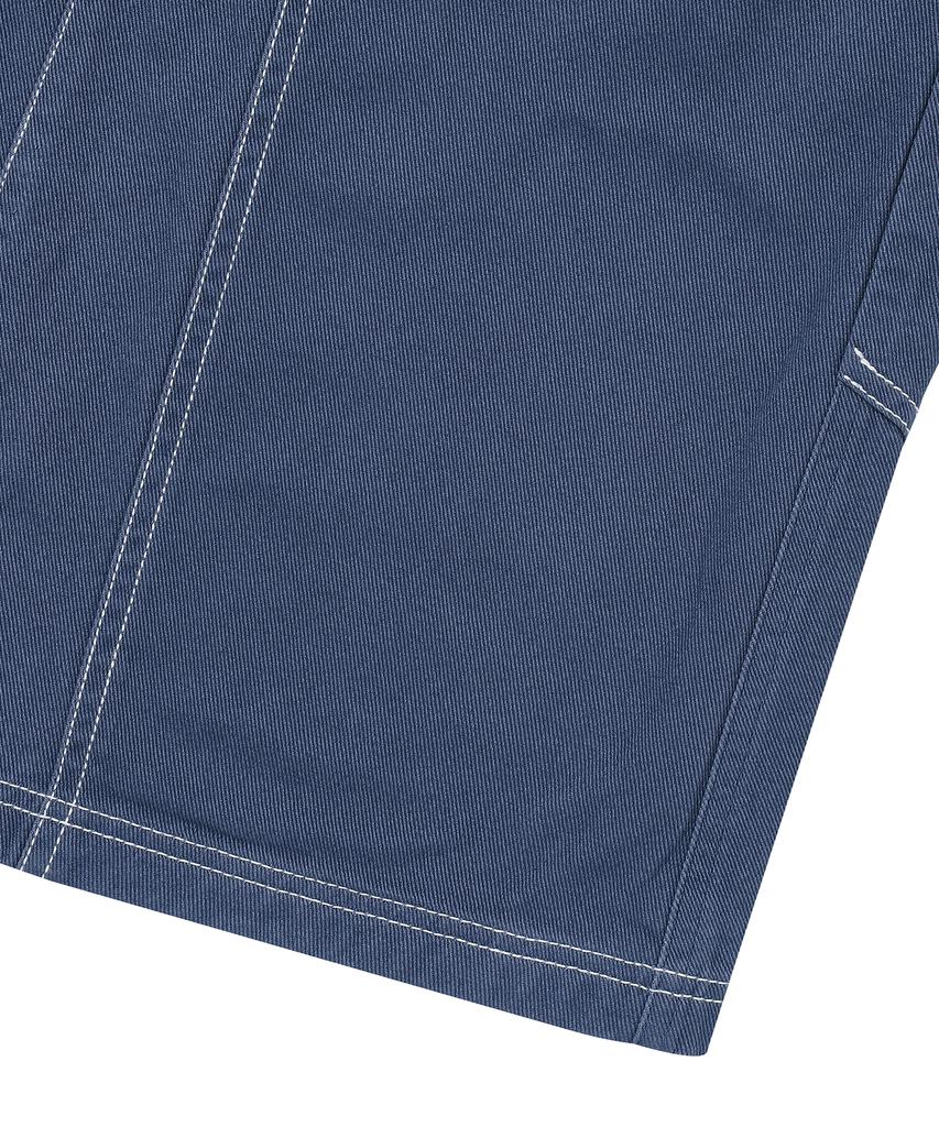 Syupeodeulai W Long Carpenter Skirt Dark Indigo
