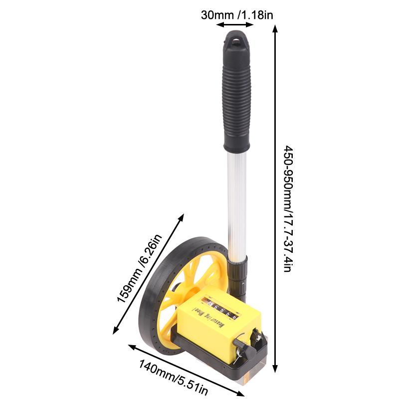 Distance Measure Wheel Portable Measuring Wheel Handheld Wheel Range Finder Handheld Mechanical Rangefinder Long Distance Meters