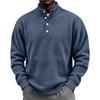 Men's Vintage Corduroy Casual Shirt with Stand Collar