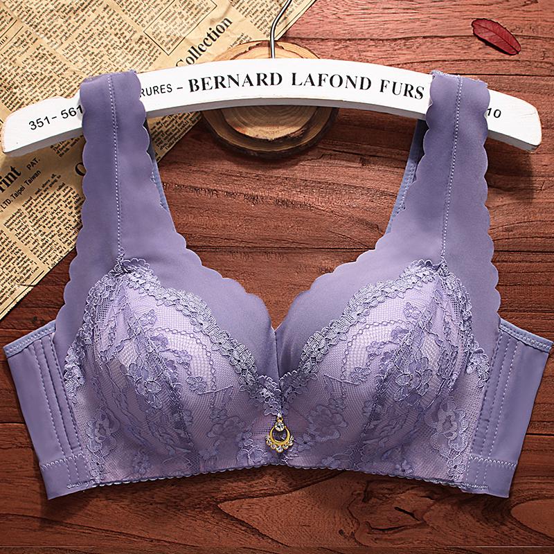 Lace Beauty Back Bra Without Underwire Bra Gathered To Gather Vice Breasts Sexy Lingerie Female Bra