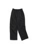 XOX Brushed Fleece One-Pleat Wide Sweatpants [Black]