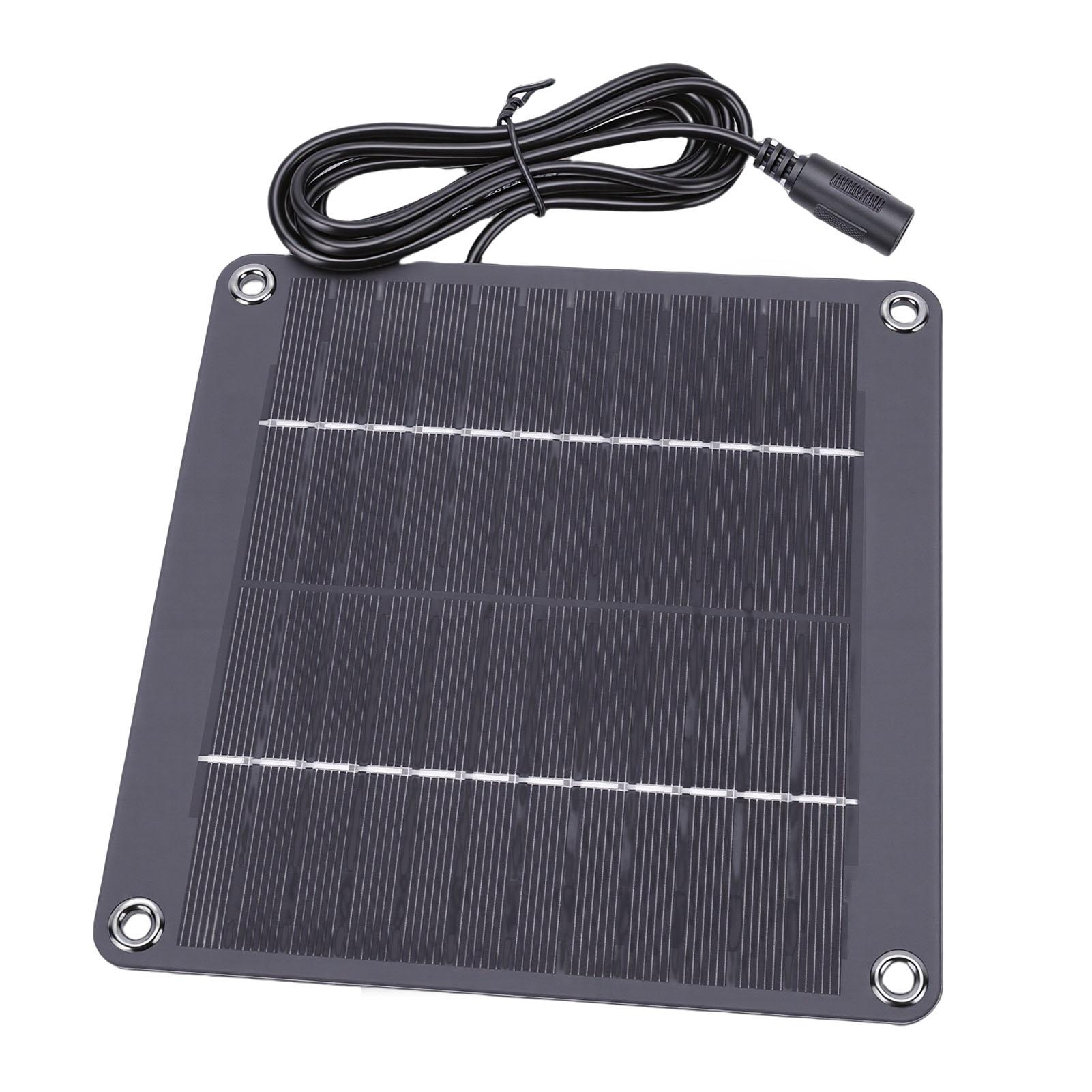 

4W Solar Panel Charger Water Proof High Efficiency Monocrystalline Solar Panel with 5521 DC Interface for Security