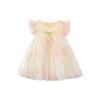 Summer Infant Girls Thin Dress Princess Style Childrens Clothing Baby Girl Flying Sleeve Summer Chiffon Dress