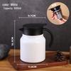 Insulated Stainless Steel Thermos Cup: Large Capacity Water Bottle with Tea and Water Separation for Home Use