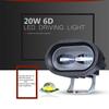 2PCS 6D 20W LED Work Light Bar Car Driving Fog Spot Light Offroad LED Work Lamp Vehicle For Truck SUV ATV Led Car Retrofit Styling