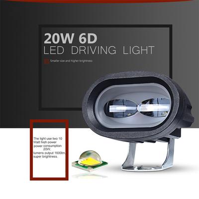 2PCS 6D 20W LED Work Light Bar Car Driving Fog Spot Light Offroad LED Work Lamp Vehicle For Truck SUV ATV Led Car Retrofit Styling
