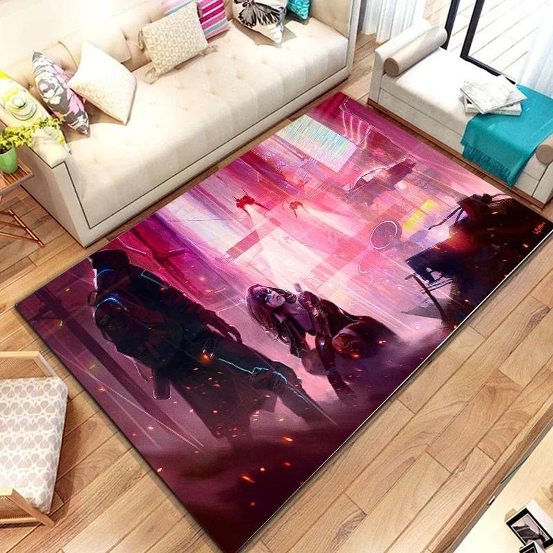 Cartoon Sci-fi Scene Bedroom Floor Mat Decoration Home Living Room Floor Mat