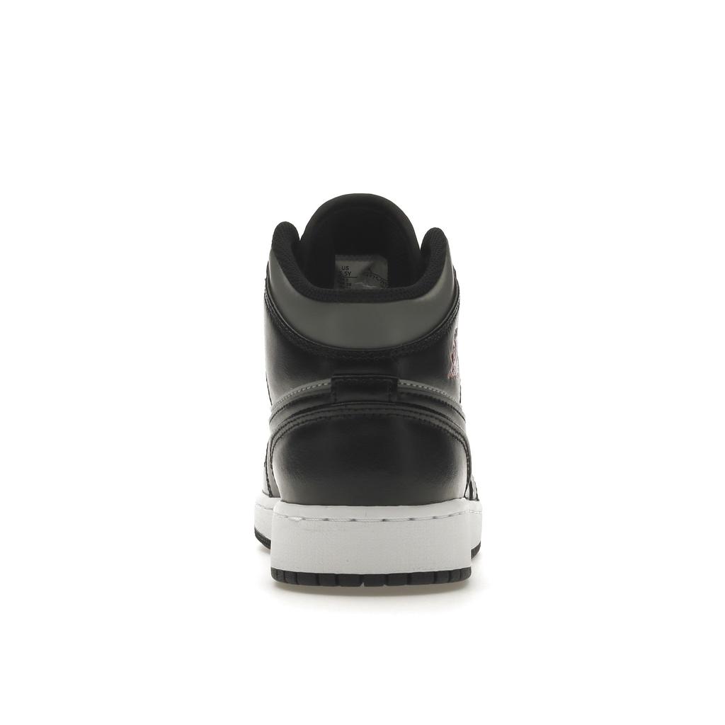 Air Jordan 1 Mid GS Shadow Barnskor Grå Svart Partikelgrå 554725-096