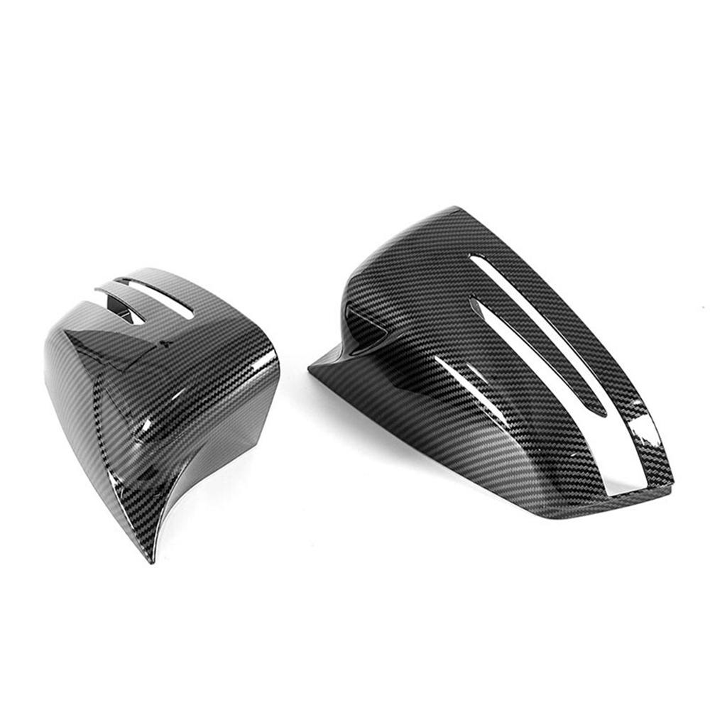 Carbon Fiber Look Wing Mirror Cover For 10-16 Mercedes E-Class W212 C-Class W204
