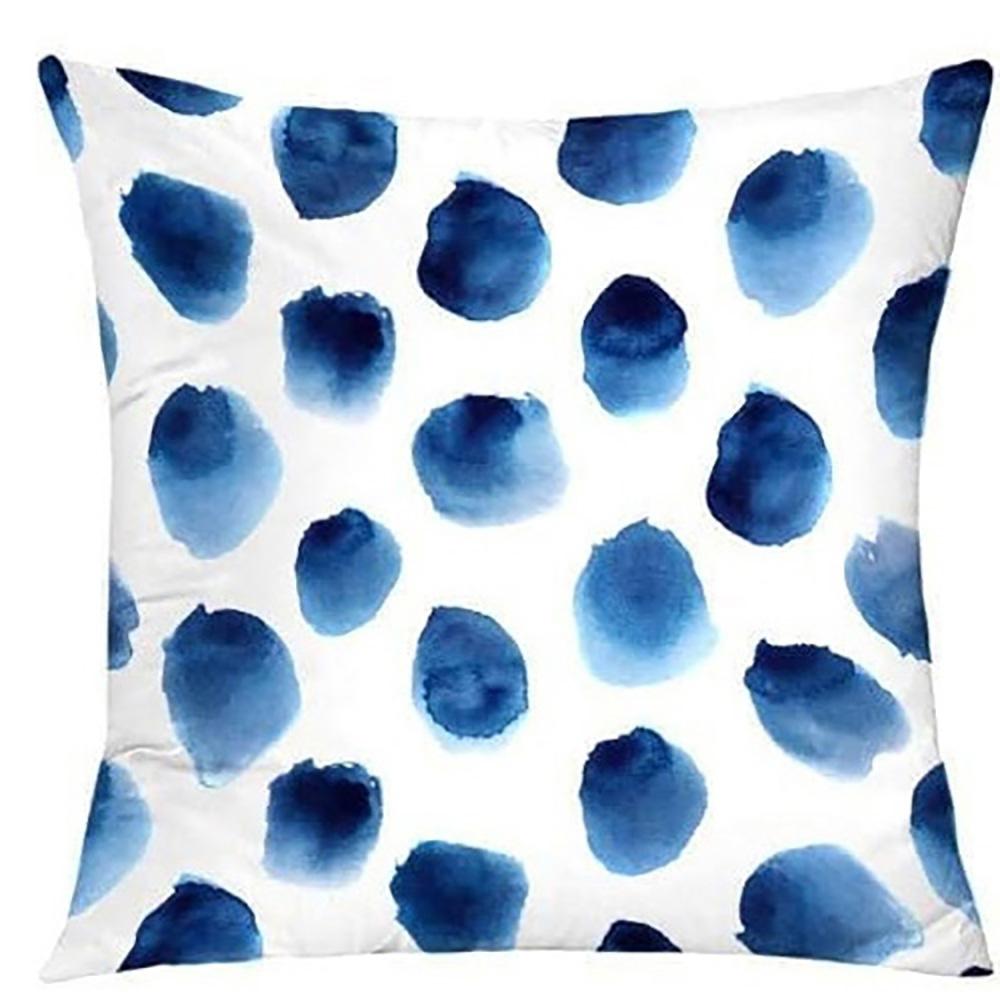 

Blue Marbled Pillowcase for DecorSuitable for sofa car bedroom decorative cushion cover pillow cover 16x16Inch