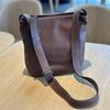Vintage Genuine Leather Bucket Bag Casual Soft Cowhide Shoulder Crossbody Bag for Women