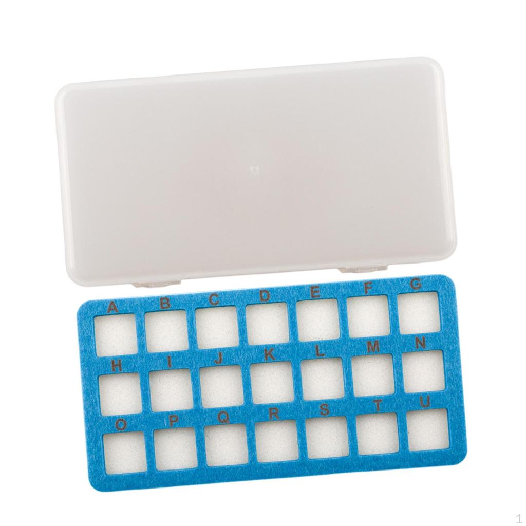 Bead Storage Mat 21 Grids with Box Lightweight Beads Organizer for Small Items Arts and Crafts