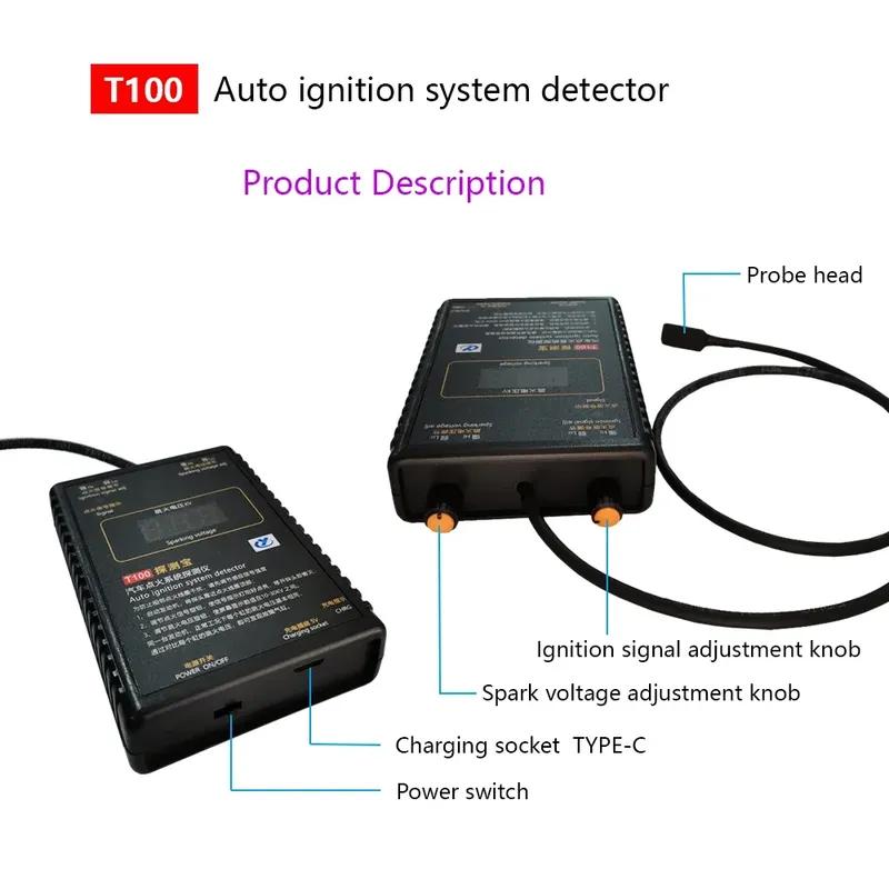 AM-T100 12V 24V Auto Zündsystem Detektor Zündsignal und Zündfunken Spannungstester
