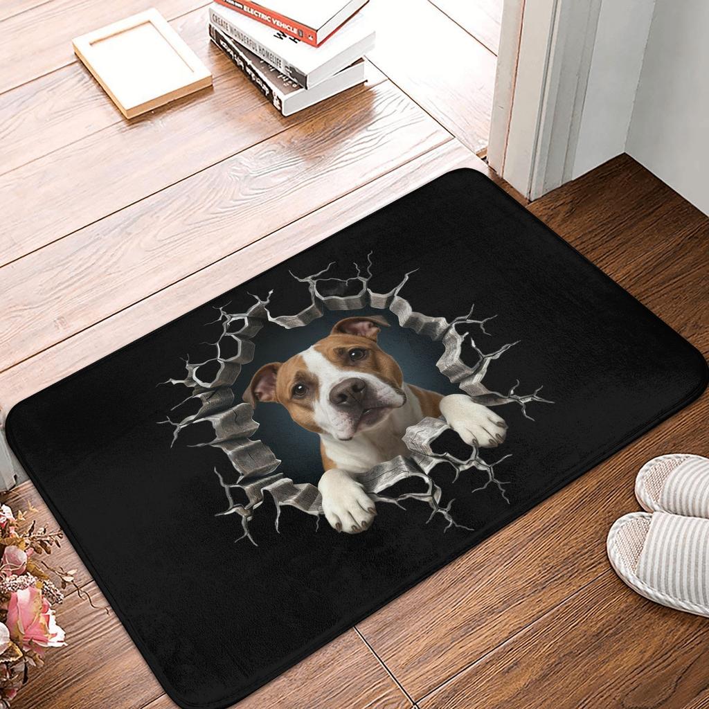 Retro-Fußmatte mit Dackelmotiv (40 x 60 cm) – Anti-Rutsch-Teppich für Bad, Küche und Wohnzimmer