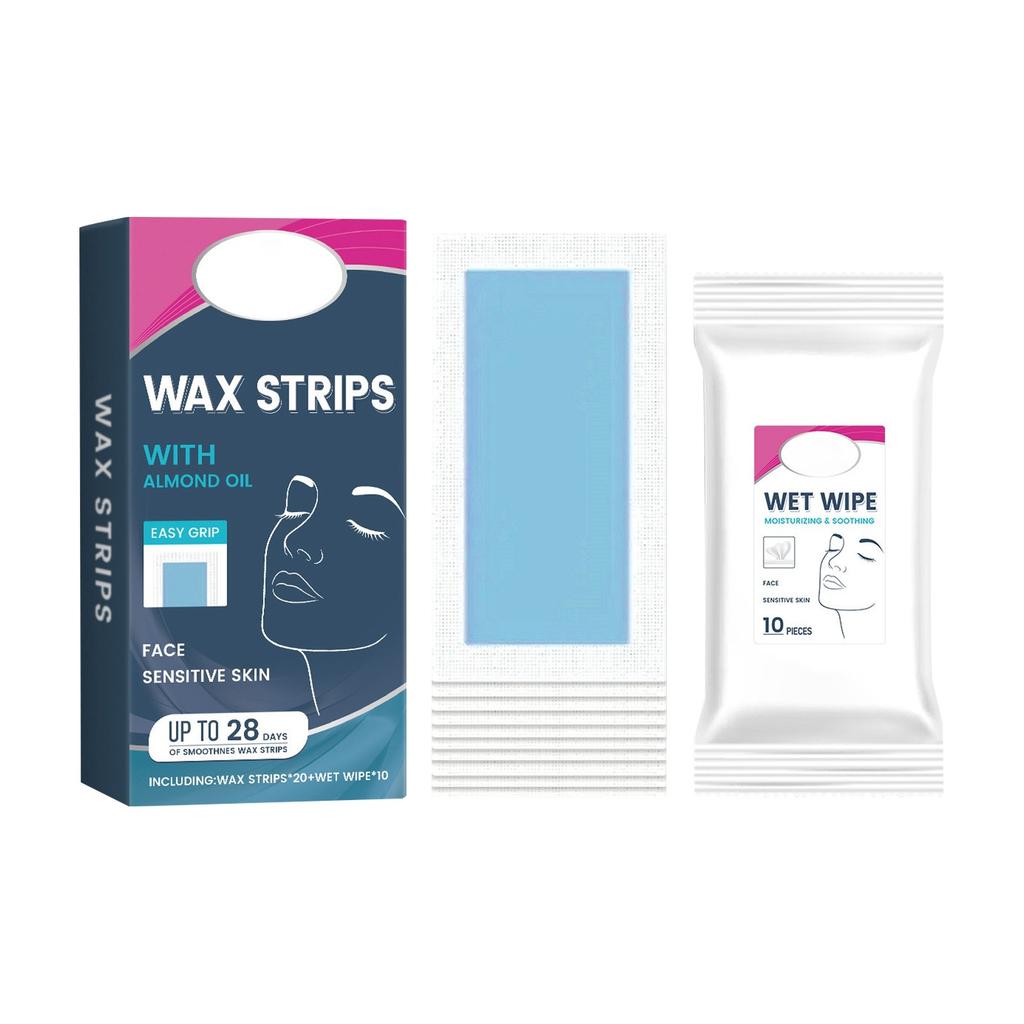 Facial Hair Removal Wax Paper Set , Facial Smooth Hair Removal Wax Strips ,5ml