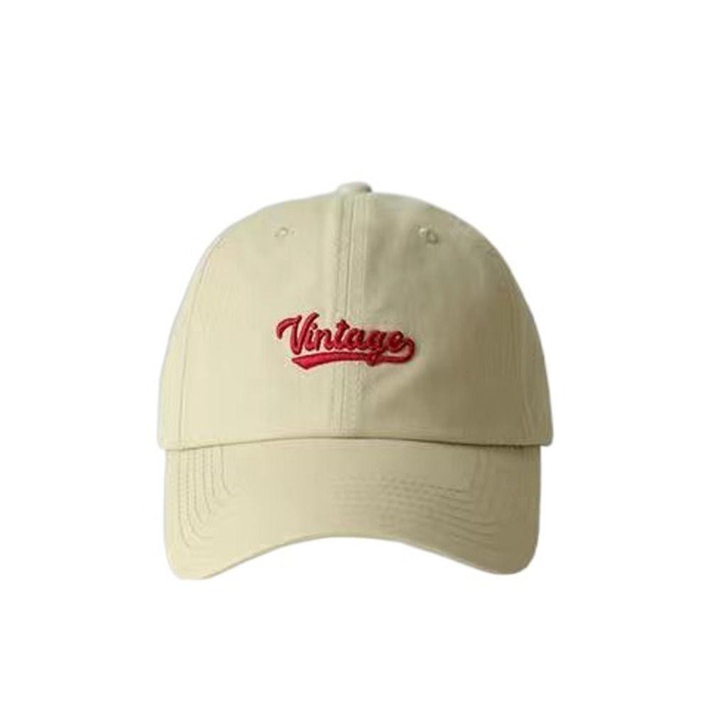Cotton Outdoor Sun Hat Sun Protection Peaked Cap Adjustable Embroidery Letter Baseball Cap  Sports