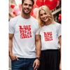 1 Stück limitiertes Valentinstags-Paar-T-Shirt