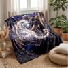Tiger and Floral Fantasy Theme blanket Lightweight Warm Flannel Blanket Decorative Throw Blanket for Home Decoration