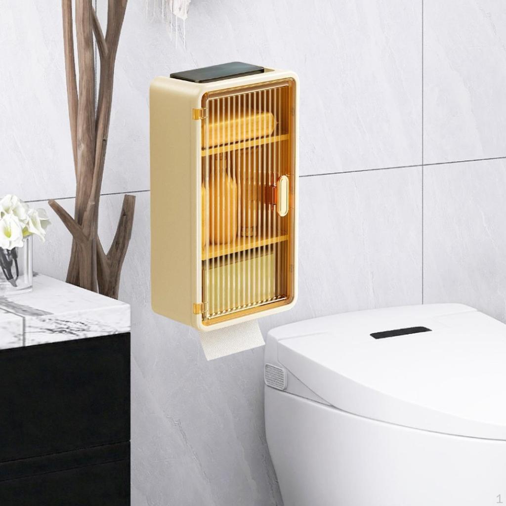 Tissue Holder Bathroom Storage Rack Versatile Simple Box Paper Towel Dispenser for
