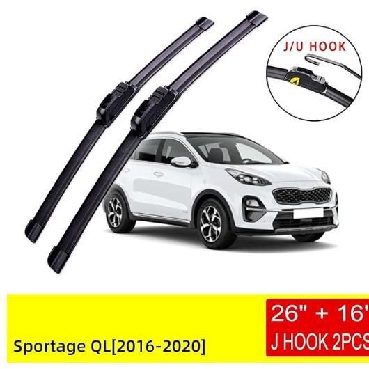 

For Kia Sportage QL 2016-2020 Front Wiper Blades, Blades, Cutters, Accessories UJ Sportage QL 2016-2020 26 inch + 16 inch