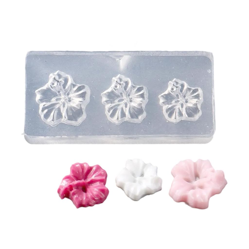 Flower Nail Art Silicone Molds Flower Molds Plumeria Flower Nail Art Decorations Manicure Template Moulds for Woman