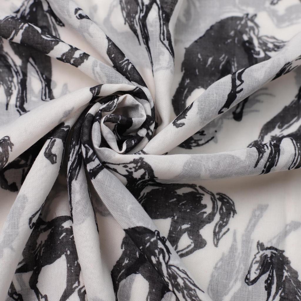 Little Mustang Bali Yarn Printing Long Towel Factory Sales Travel Vacation Sun Protection Warm Women's Shawl