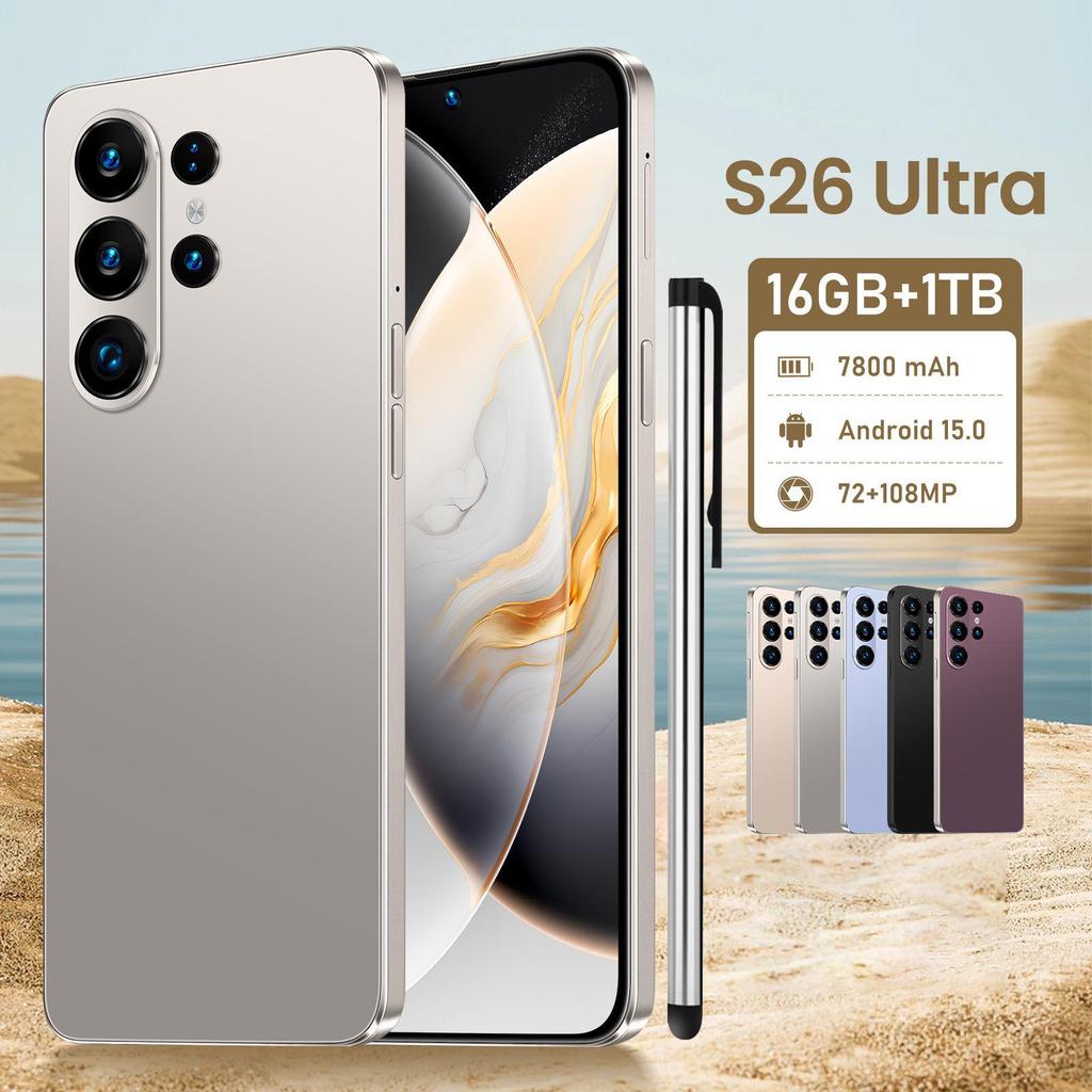 S26 Ultra Smartphone: 16GB+1TB, Android, 7.3-inch Large Screen