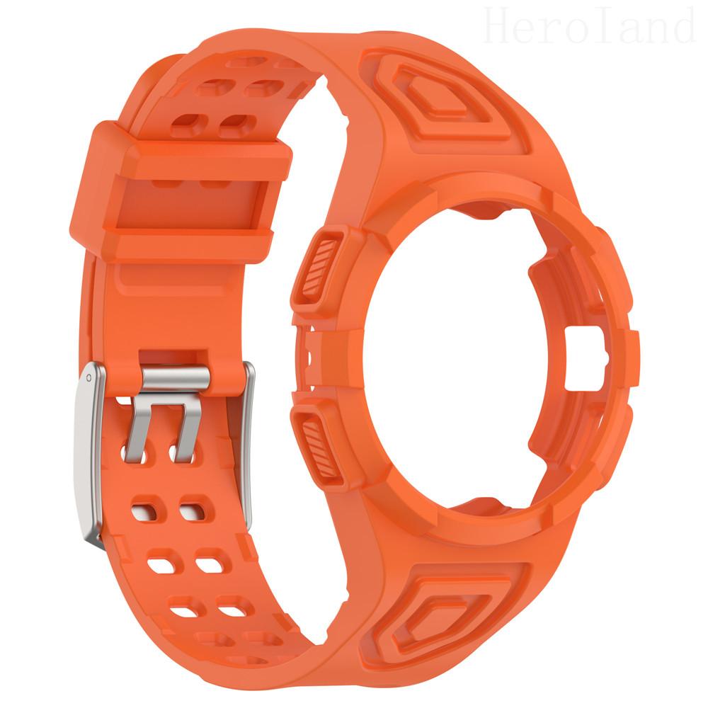 2in1 Strap For Samsung Galaxy Watch FE 6 5 4 40MM Smart Wristband 20mm WatchBand Silicone Bracelet belt Transparent Band&case