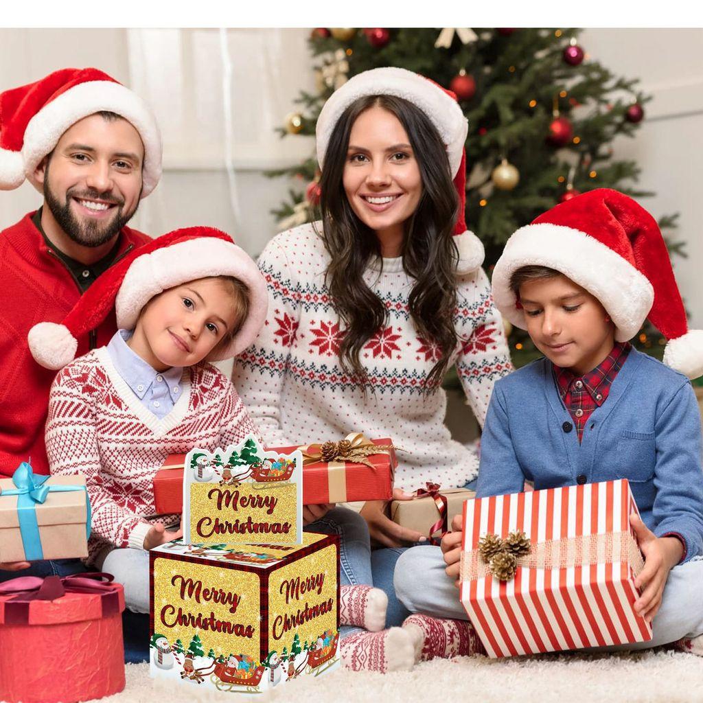 Christmas Party Atmosphere Prop Gift Box For Holiday Decorations