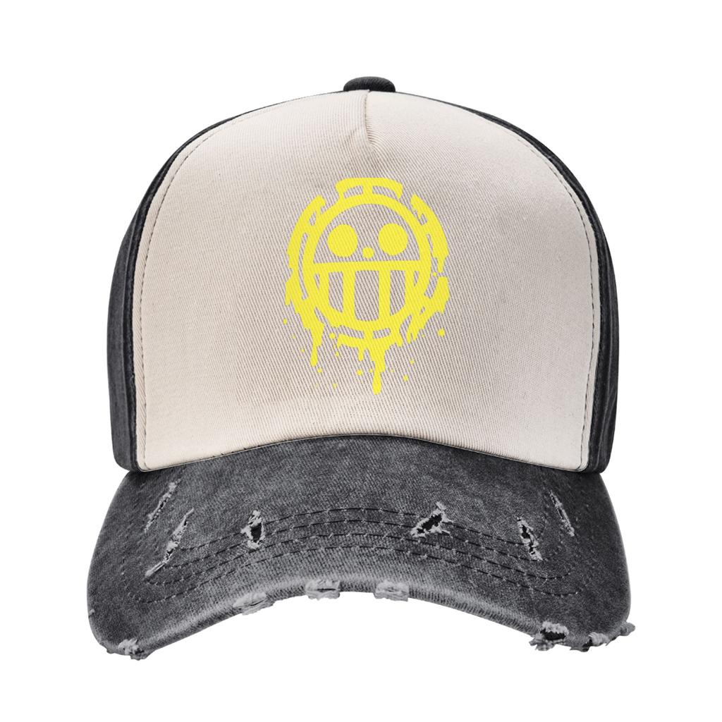One Piece Straw Hat Baseball Cap Vintage Distressed Washed  Sun Cap Unisex Style Outdoor All Seasons Travel Adjustable Caps Hat