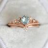 Rose Gold Zircon Ring, Wedding Dress, Oval Zircon, Simple Jewelry, Ladies' Temperament, Elegant And Exquisite Style