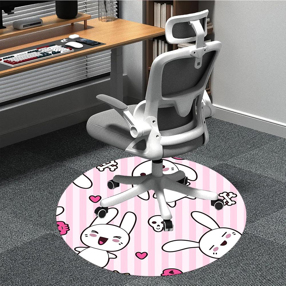 

1pc Bunny Pattern Chair Carpet for Office - Durable, Ideal for Chair Mats, Stylish & Functional Decorative Rug yy260130087 80cm by 80cm