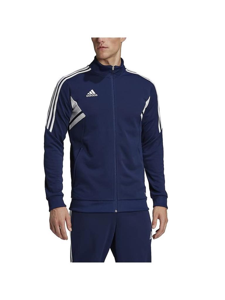 Adidas Condivo 22 Track Team Navy Soccer Jersey J2XO Men's Jacket, Blue/White (HA6249), Top, IS498,