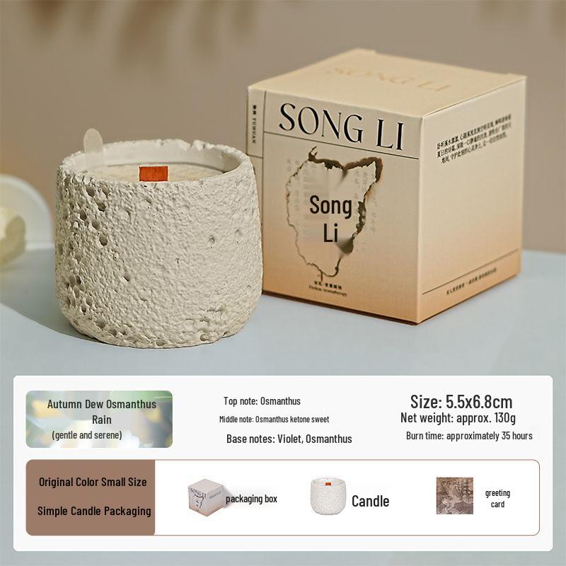 Luxury Cement Cup Aromatherapy Candle: Long-Lasting Fragrance and Elegant Ornament for a High-End Ambiance, Perfect Birthday Gift