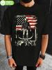100% Cotton Western Cowboy T-shirt - Rodeo Bull Riding Graphic