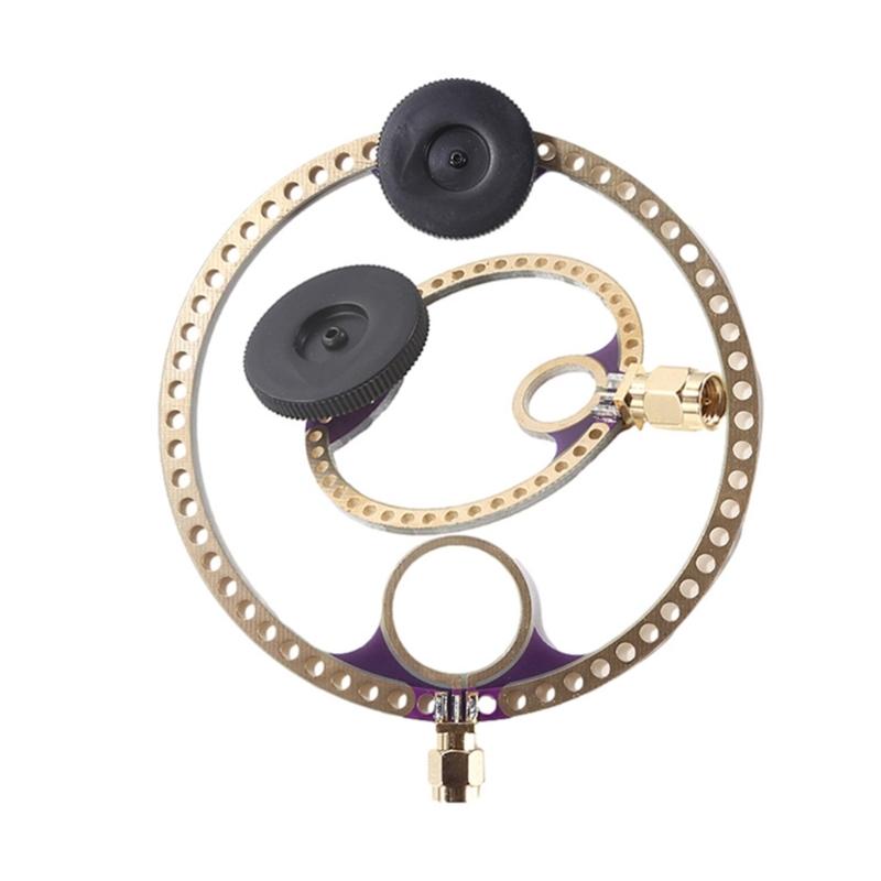 Double Band UHF/VHF Mini Circular Antennaes Set 10cm/5.0cm Diameter SMA Male Connector for DSP DSP2 Radio Receivers