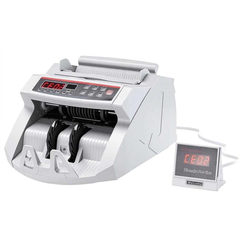 Banknotenzähler Geldzähler Mit LED-Anzeige Professioneller Banknotenzähler Mit Falschgeld-Erkenner, UV/MG, 1000 Scheine/Minute, Zählt Nur