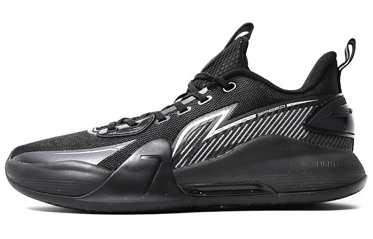 Li Ning Speed 7 Амортизирующие Нескользящие Низкие Баскетбольные Кроссовки Мужские Черные ABPT013-2 39.5