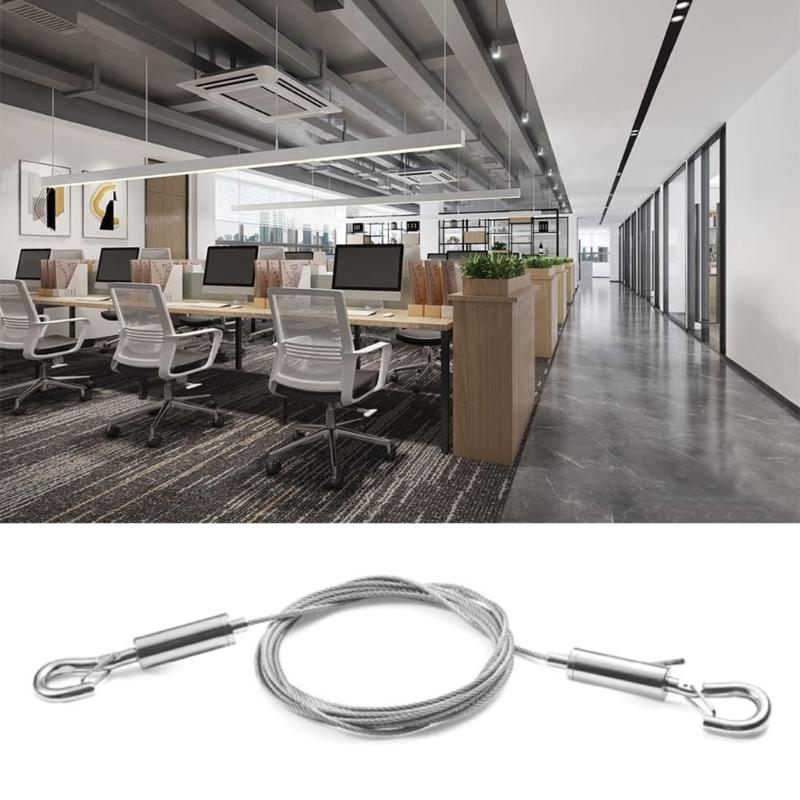 Pack Of 2 Steel Hanging Wire with Adjustable Length Picture Hanging Cable Adjustable Wire for Heavy Frame & Mirrors